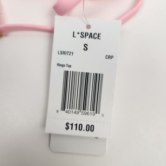 L*Space Ringo Bikini Top in Pink Size Small NWT - Picture 6 of 6